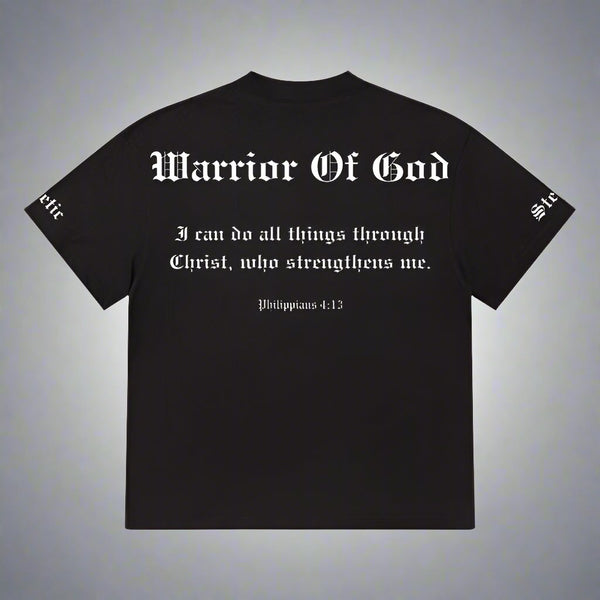 Warrior Of God Oversized Tee - Stetic Athletic