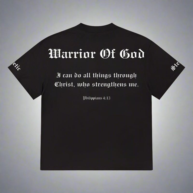 Warrior Of God Oversized Tee - Stetic Athletic